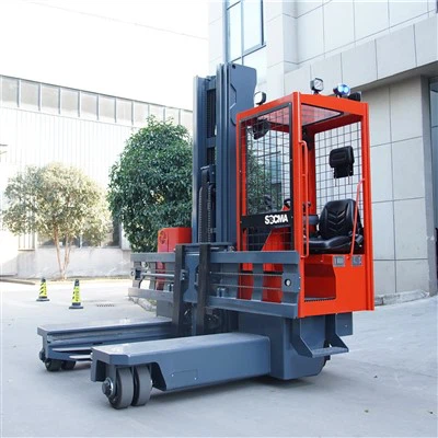 Carregador de carregador lateral del magatzem del client 2.5 ton 3,5 ton 4ton camió elevador de muntatge amb motor elèctric amb motor elèctric
