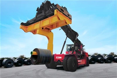 Arribeu a Stacker amb el manipulador de bobines