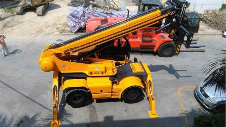 machine with long arms telehandler aluminium working plant